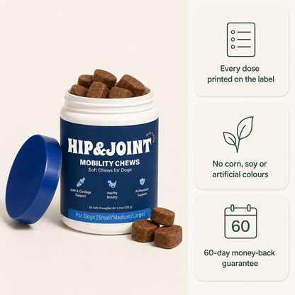Stride Hip & Joint Mobility Chews for Dogs — Glucosamine & Chondroitin Soft Chews