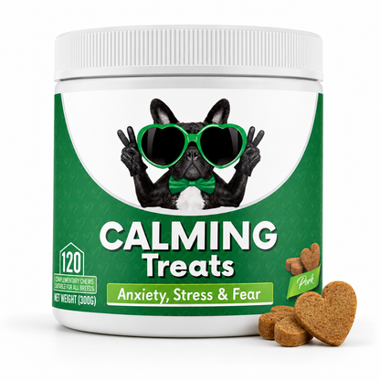 Settle Calming Soft Chews for Dogs — L-Theanine, Chamomile & Tryptophan for Storms, Travel & Time Alone