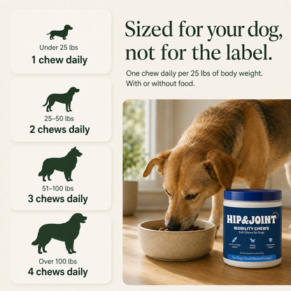 Stride Hip & Joint Mobility Chews for Dogs — Glucosamine & Chondroitin Soft Chews
